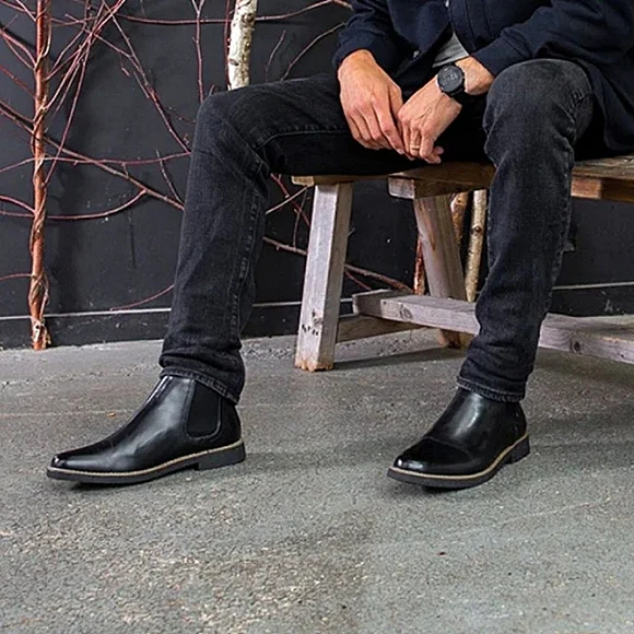 New w/o Box Men's Deer Stags Rockland Vegan Leather Chelsea Boots Size 11.5 - Picture 1 of 10